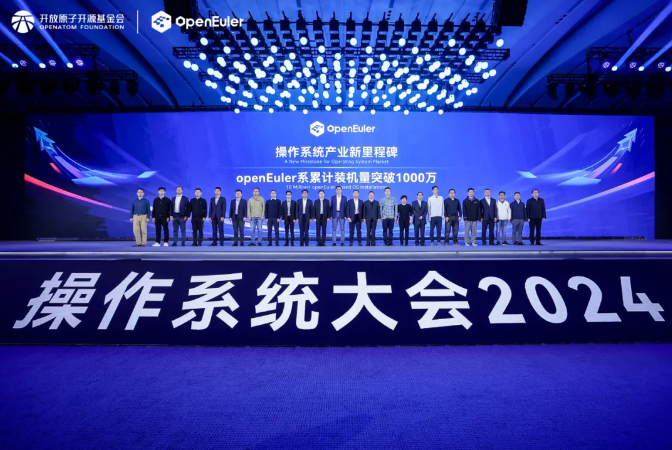 操作系统大会2024丨尊龙集团官网动力蝉联“openEuler社区凸起贡献单元”